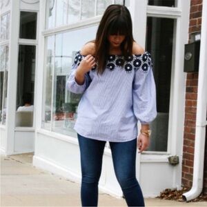 Loft off the shoulder blouse